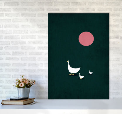 Sunny Side Of Life Contemporary Art Print by Kubistika A1 Black Frame