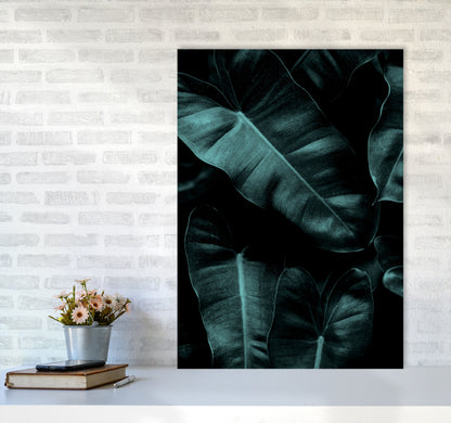Dark Leafs Photography Art Print by Kubistika A1 Black Frame
