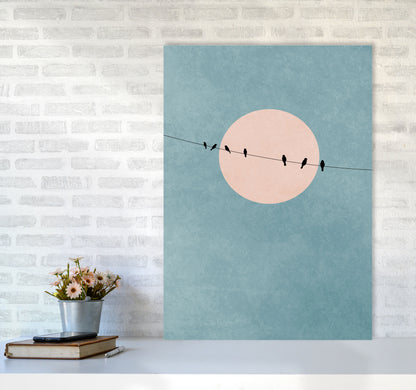 The Beauty Of Silence Contemporary Art Print by Kubistika A1 Black Frame