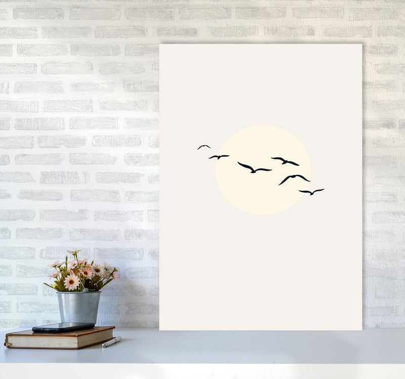 Adorable Skies Contemporary Art Print by Kubistika A1 Black Frame
