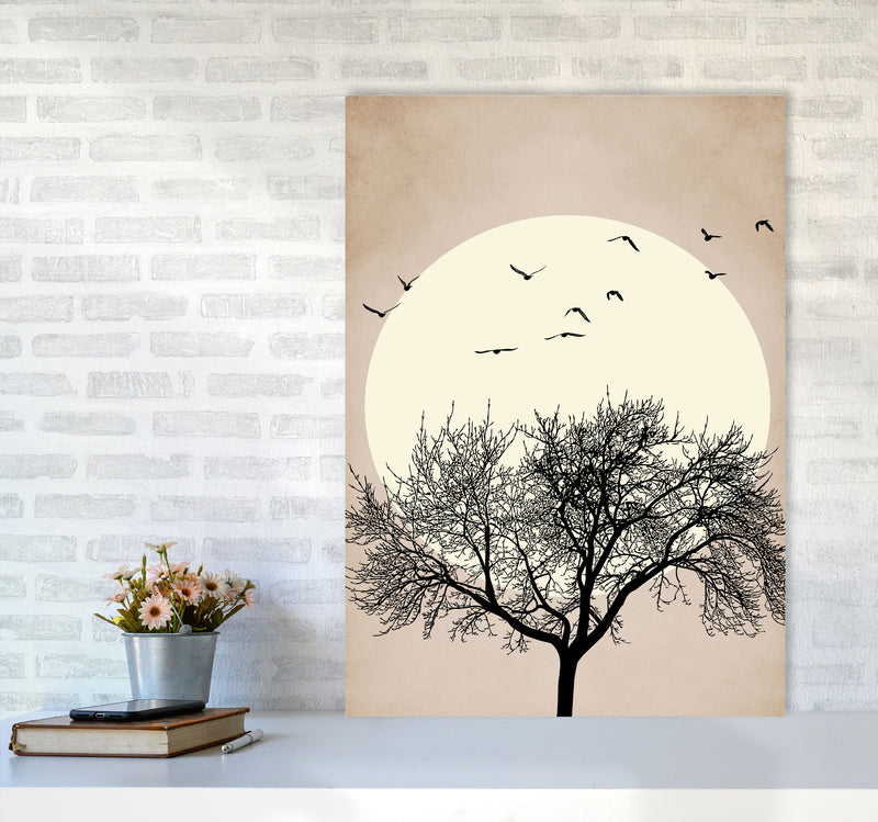 Dreamers - BRIGHT Contemporary Art Print by Kubistika A1 Black Frame