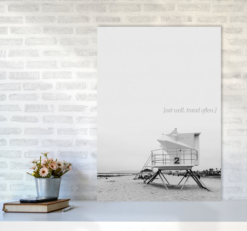 Eat Well Travel Often Photography Art Print by Kubistika A1 Black Frame