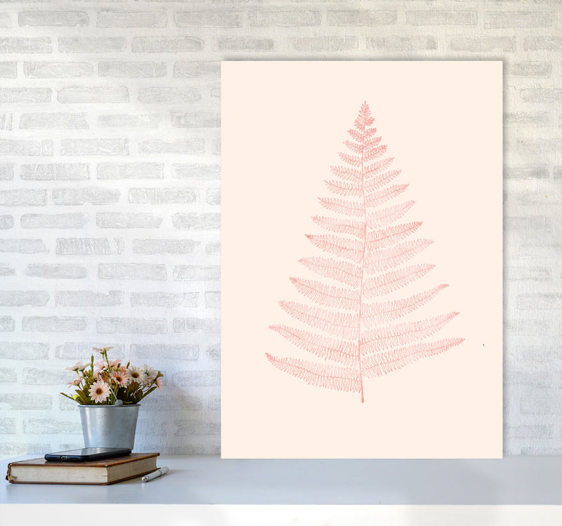 Botanica Minimalistica - ROUGE Modern Art Print by Kubistika A1 Black Frame