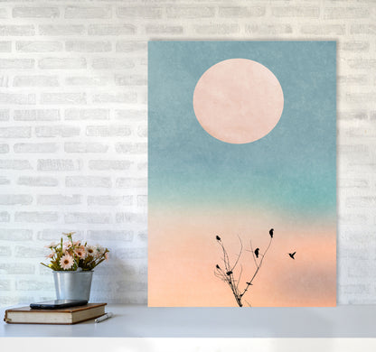 Waking Up Warm Contemporary Art Print by Kubistika A1 Black Frame