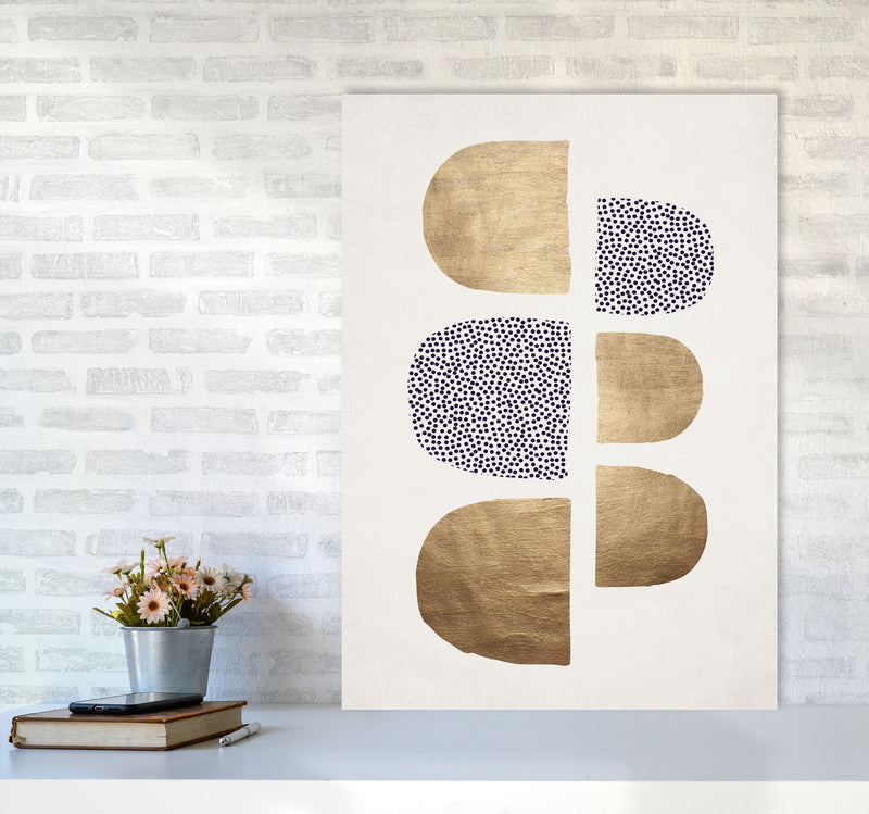 Geometric Abstracta Abstract Art Print by Kubistika A1 Black Frame