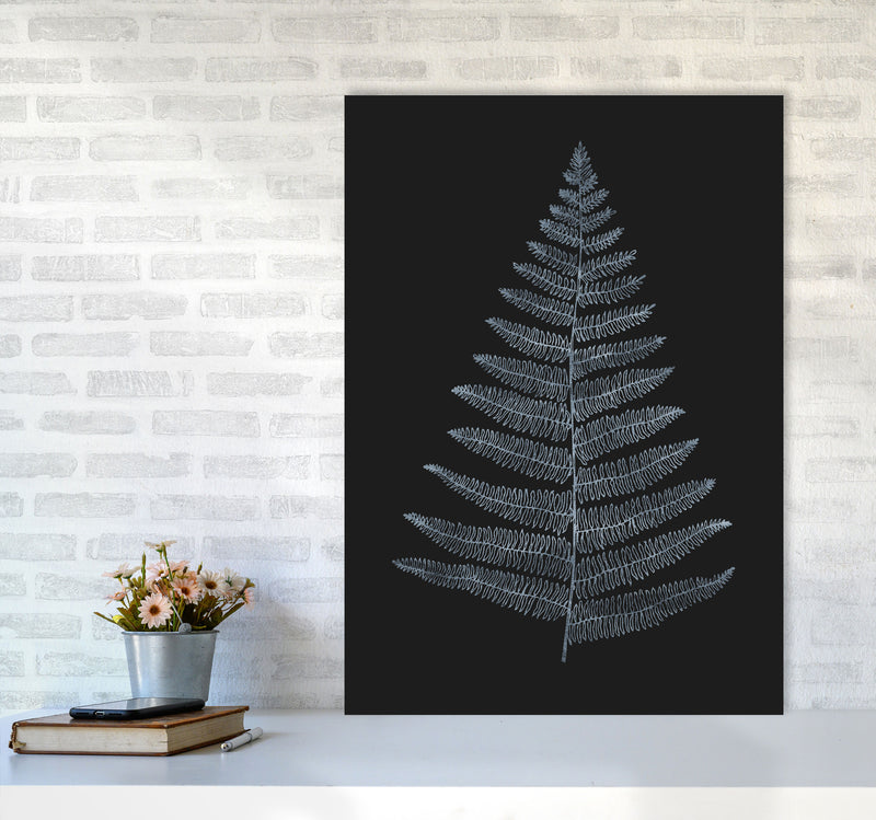 Botanica Minimalistica - BLEU Modern Art Print by Kubistika A1 Black Frame