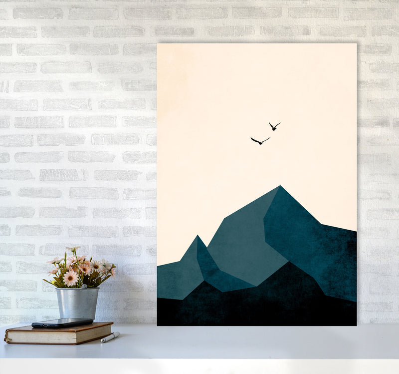 Zugspitze ZWEI Art Print by Kubistika A1 Black Frame