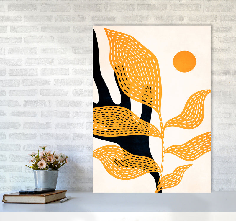 Van Gogh`s Garden Art Print by Kubistika A1 Black Frame