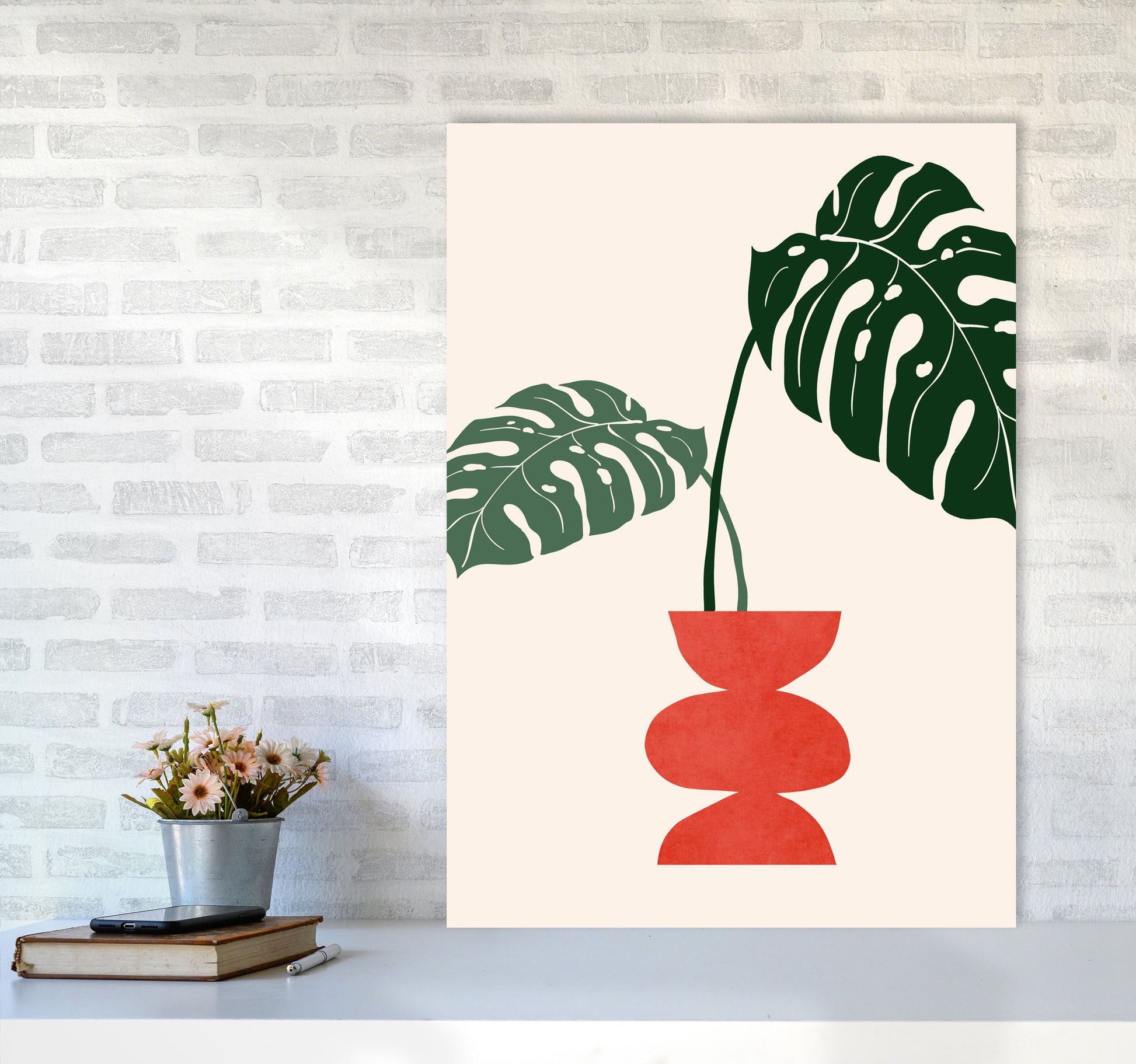 Sweet Days Y Art Print by Kubistika A1 Black Frame