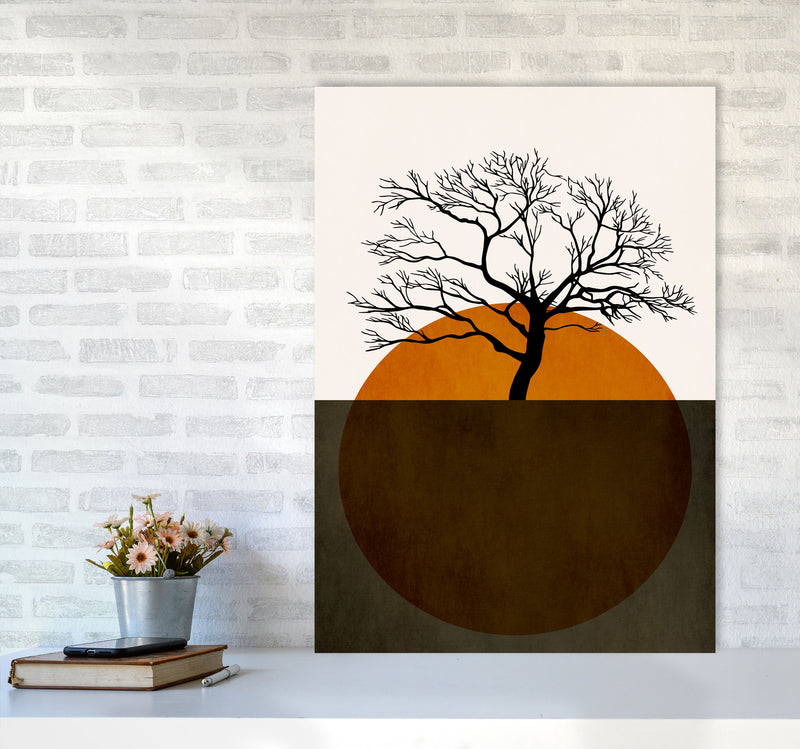 Sunny Days Of Silence Art Print by Kubistika A1 Black Frame