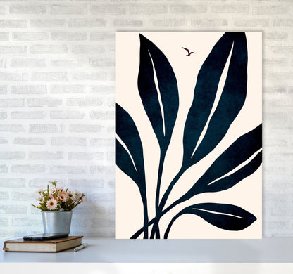 Ophelia - marine Art Print by Kubistika A1 Black Frame