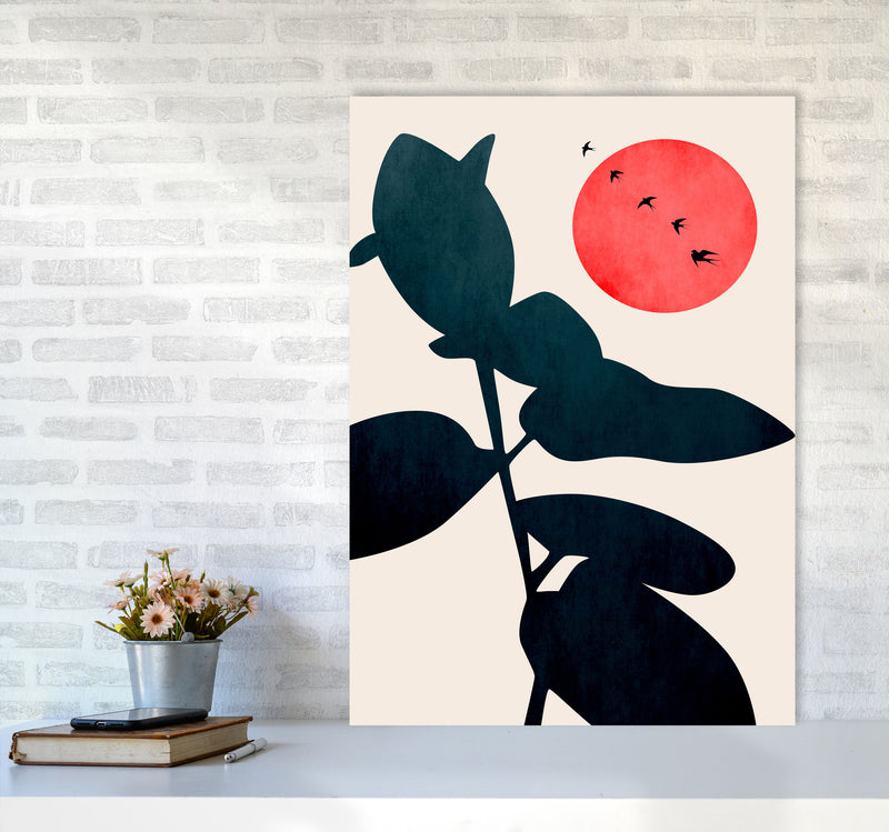 Moonshine Memories Art Print by Kubistika A1 Black Frame