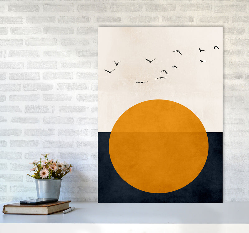 Melody Of Life Art Print by Kubistika A1 Black Frame