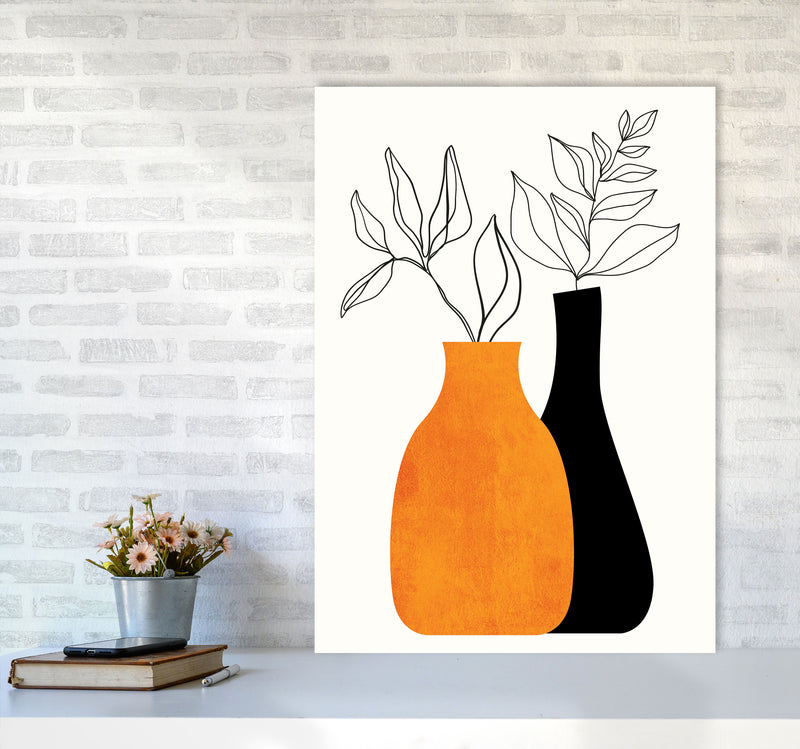 Cheek To Cheek Art Print by Kubistika A1 Black Frame