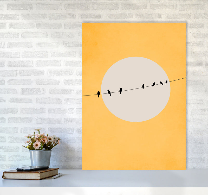 Chirping And Chilling (At Day) Art Print by Kubistika A1 Black Frame