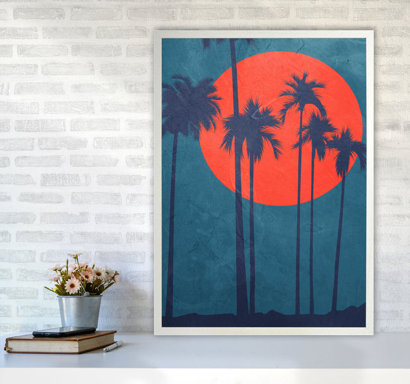 Cote d´Azur Photography Art Print by Kubistika A1 Oak Frame