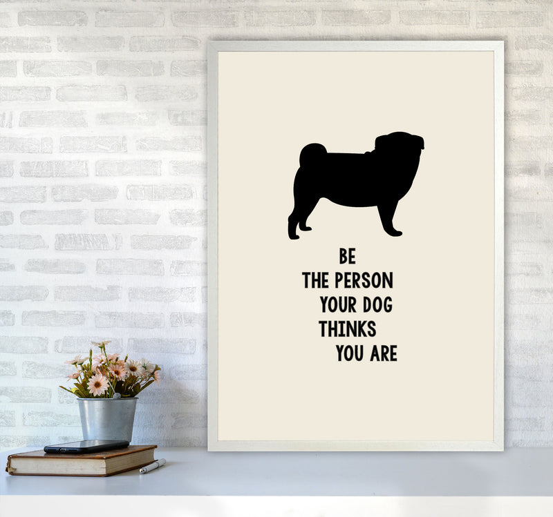 Be Kind Quote Art Print by Kubistika A1 Oak Frame