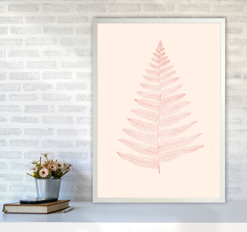 Botanica Minimalistica - ROUGE Modern Art Print by Kubistika A1 Oak Frame