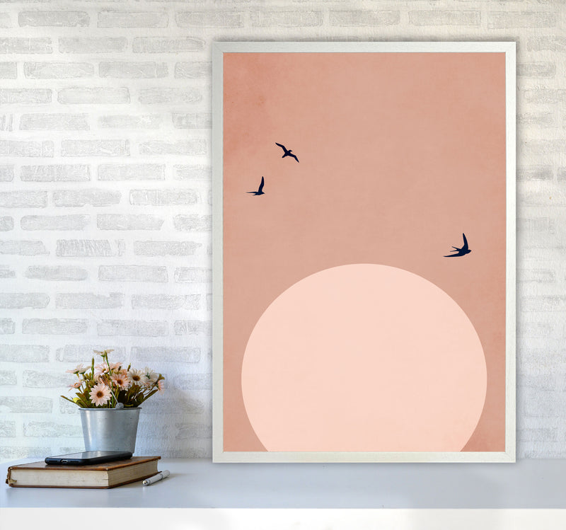 The Beauty Of Life Art Print by Kubistika A1 Oak Frame