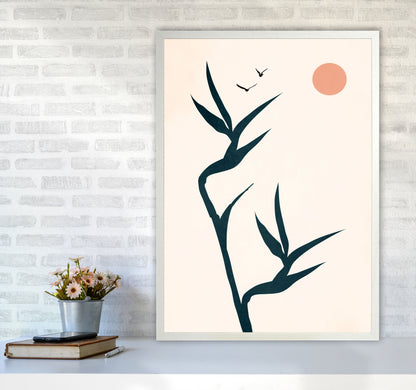 Paradise Art Print by Kubistika A1 Oak Frame