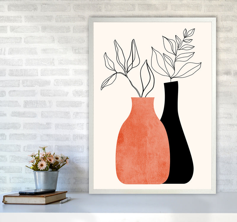 Madame & Monsieur Art Print by Kubistika A1 Oak Frame
