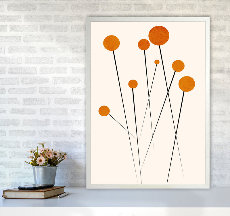 Dreaming Daisies Art Print by Kubistika A1 Oak Frame