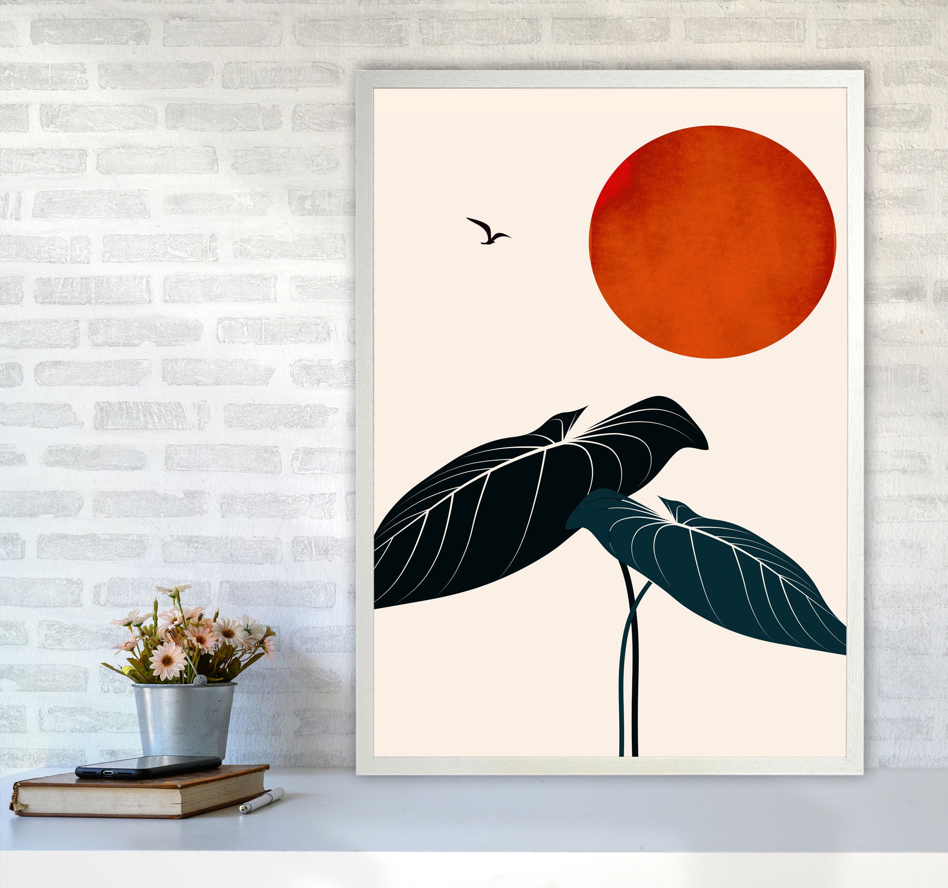Dreaming At Night Art Print by Kubistika A1 Oak Frame