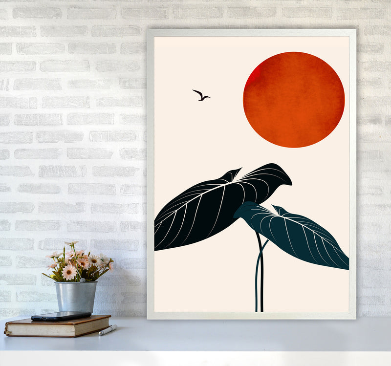Dreaming At Night Art Print by Kubistika A1 Oak Frame
