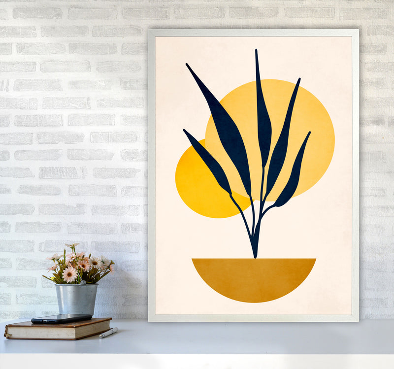 Copenhagen No.5 Art Print by Kubistika A1 Oak Frame