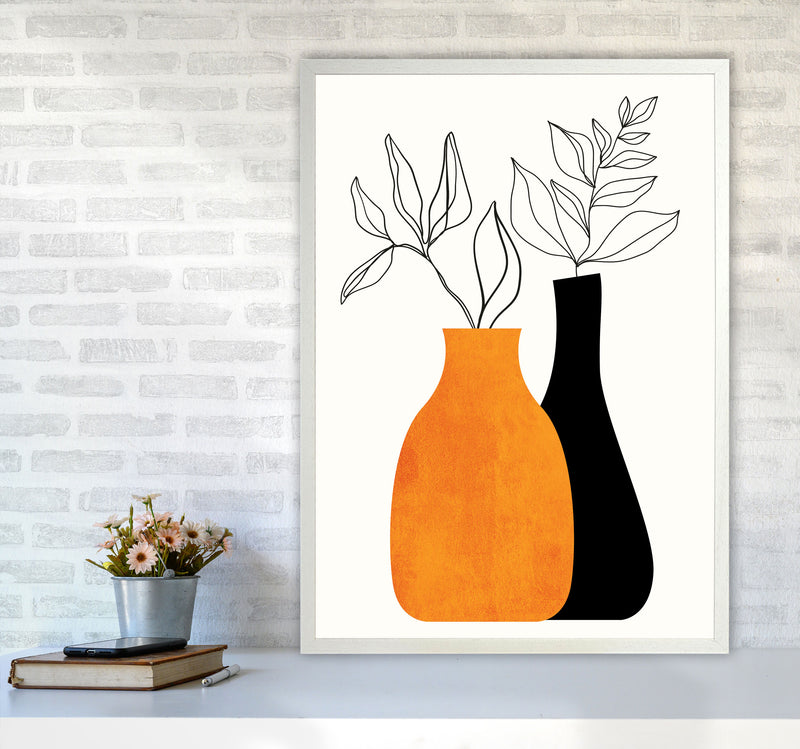 Cheek To Cheek Art Print by Kubistika A1 Oak Frame