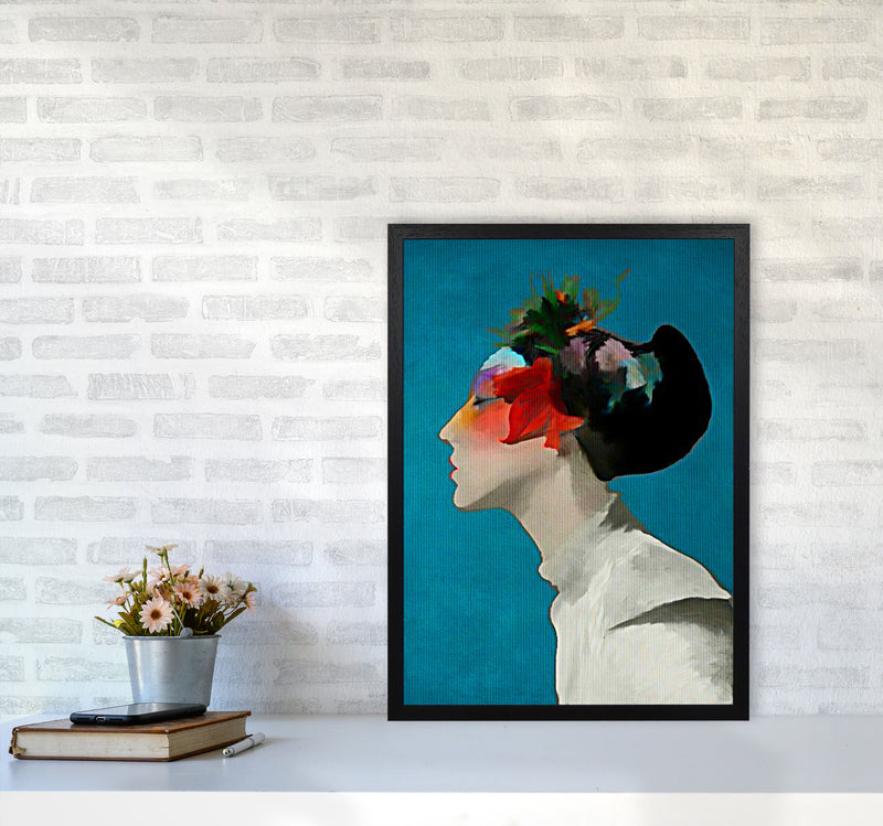Kimono Contemporary Art Print by Kubistika A2 White Frame