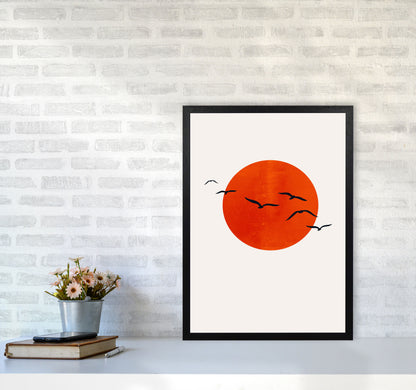 A Beautiful Day Modern Contemporary Art Print by Kubistika A2 White Frame