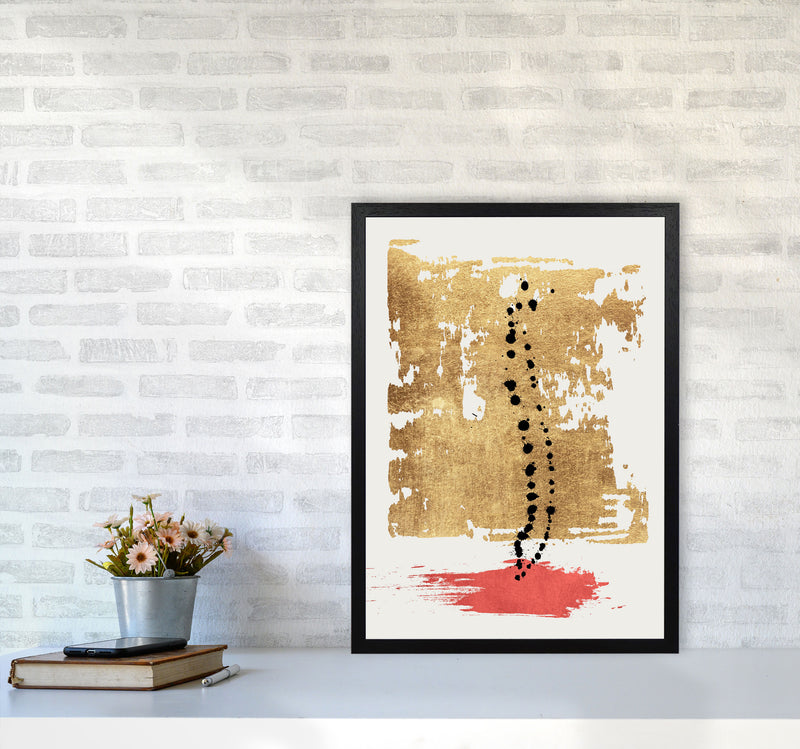 Drip Drop Abstract Art Print by Kubistika A2 White Frame