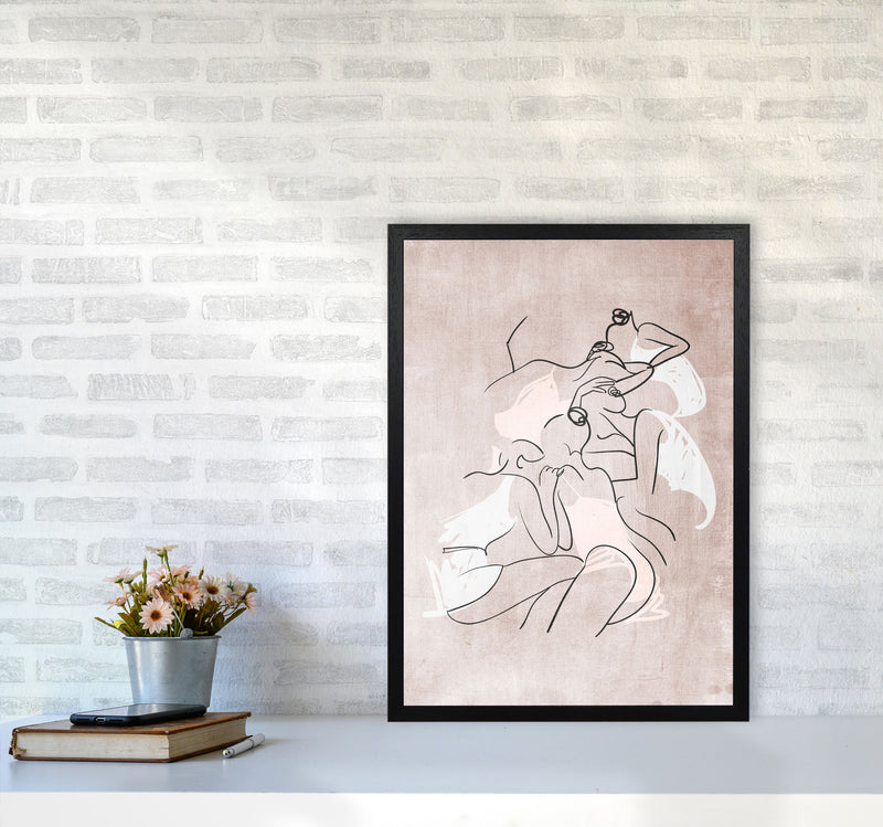 Les Femmes Fatales Contemporary Art Print by Kubistika A2 White Frame