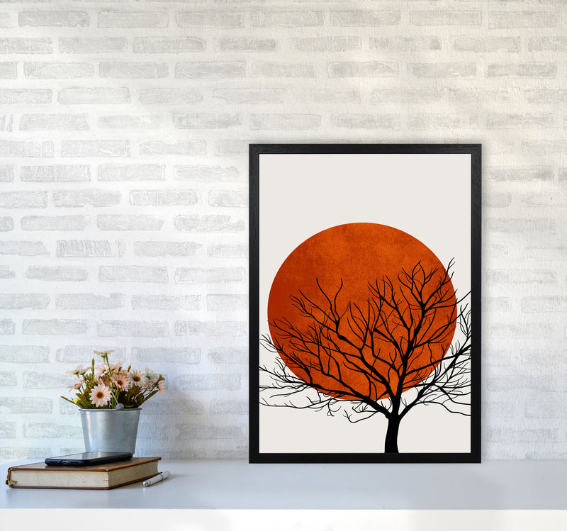 A Blooming Oak  Modern Contemporary Art Print by Kubistika A2 White Frame