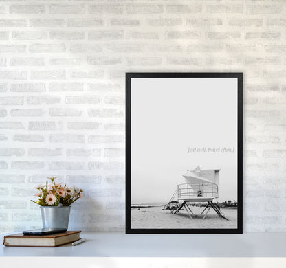 Eat Well Travel Often Photography Art Print by Kubistika A2 White Frame