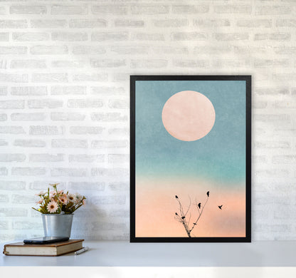 Waking Up Warm Contemporary Art Print by Kubistika A2 White Frame