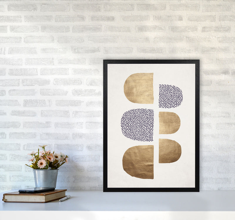 Geometric Abstracta Abstract Art Print by Kubistika A2 White Frame