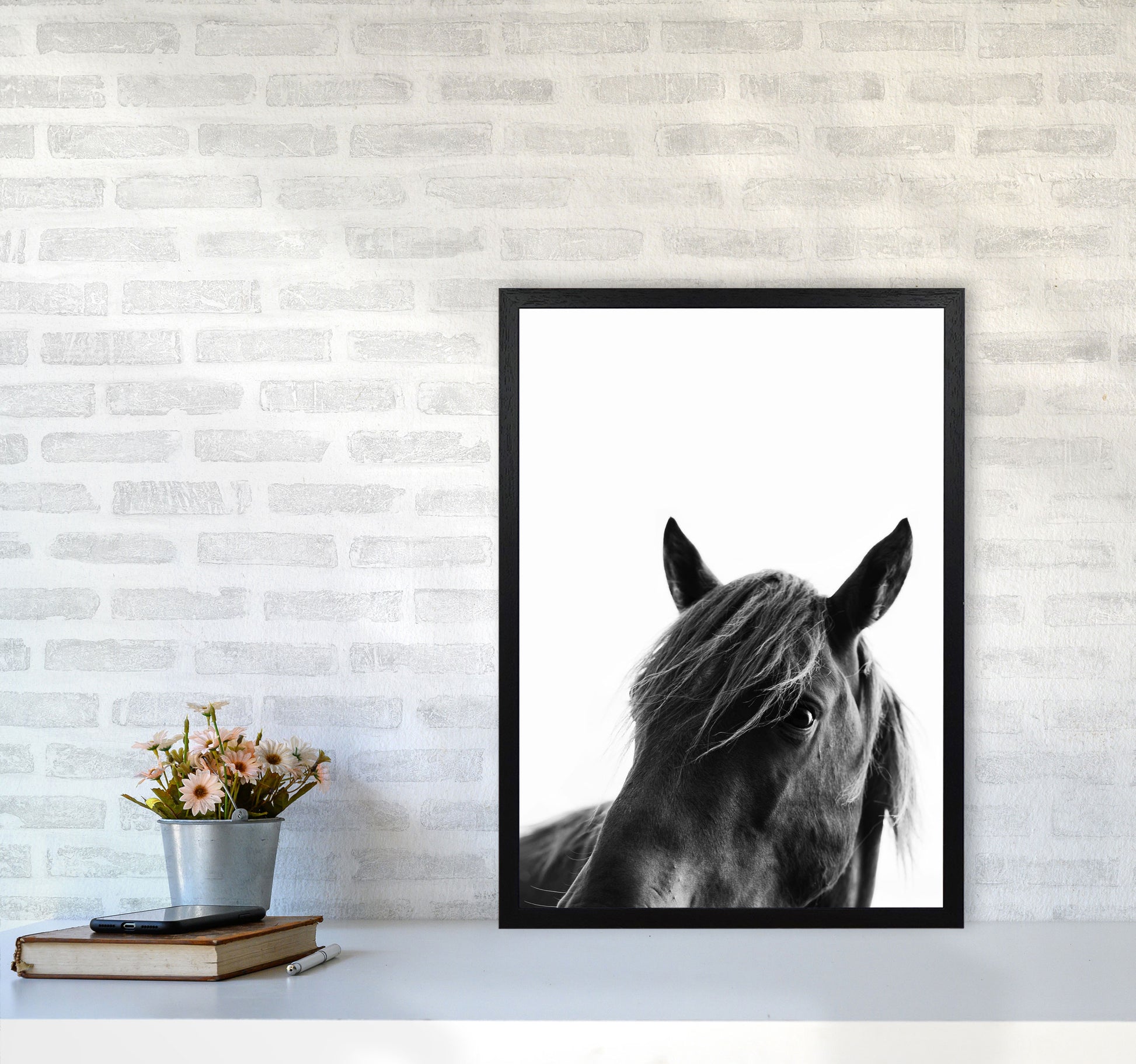 Black Beauty Photography Art Print by Kubistika A2 White Frame