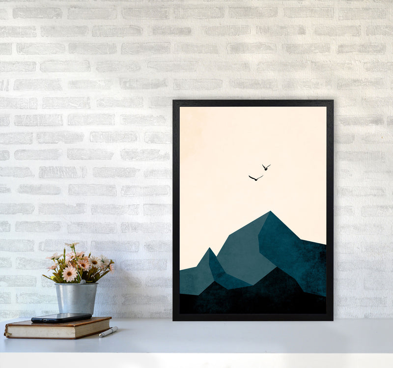 Zugspitze ZWEI Art Print by Kubistika A2 White Frame