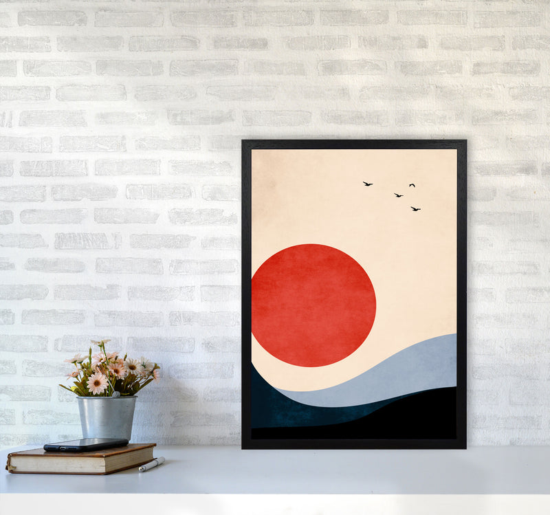 Seaside Memories Art Print by Kubistika A2 White Frame