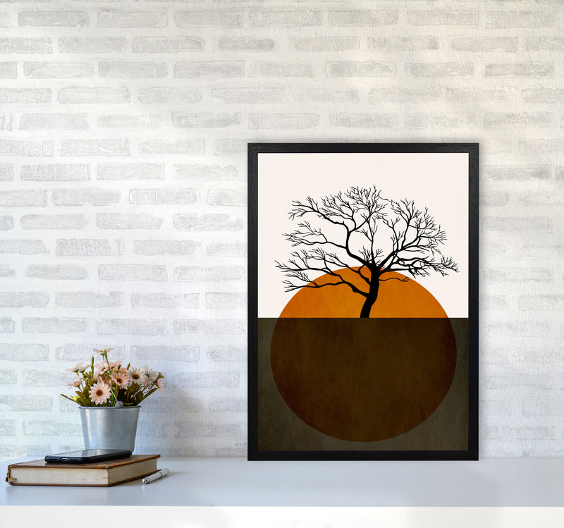 Sunny Days Of Silence Art Print by Kubistika A2 White Frame