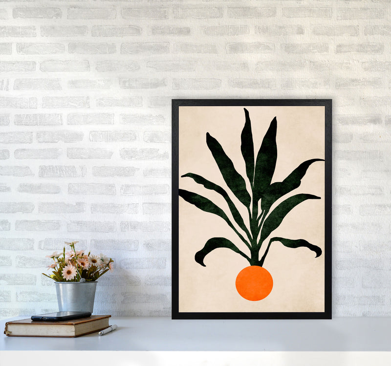 Pumpkin Portrait Art Print by Kubistika A2 White Frame