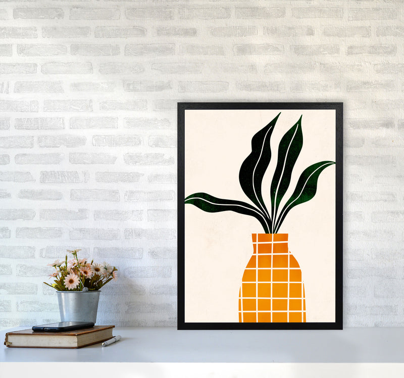 Peter, The Plant Art Print by Kubistika A2 White Frame