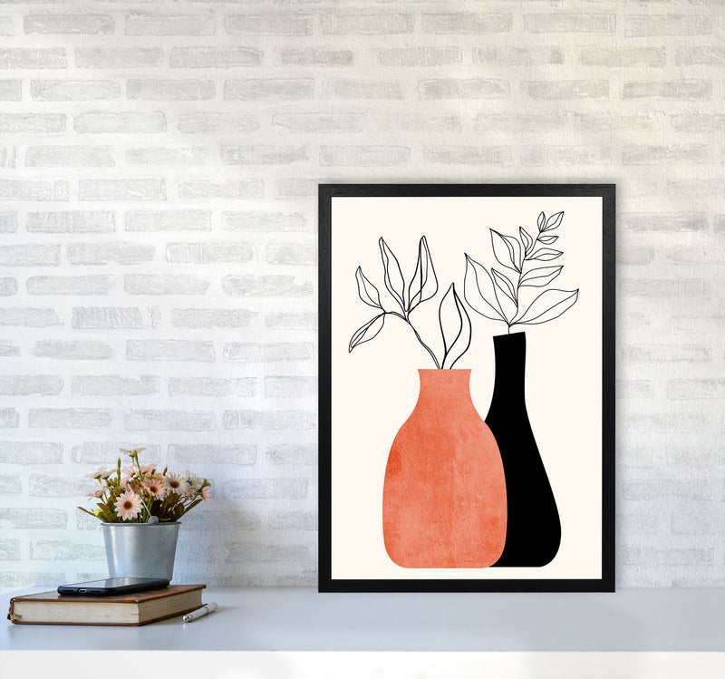 Madame & Monsieur Art Print by Kubistika A2 White Frame