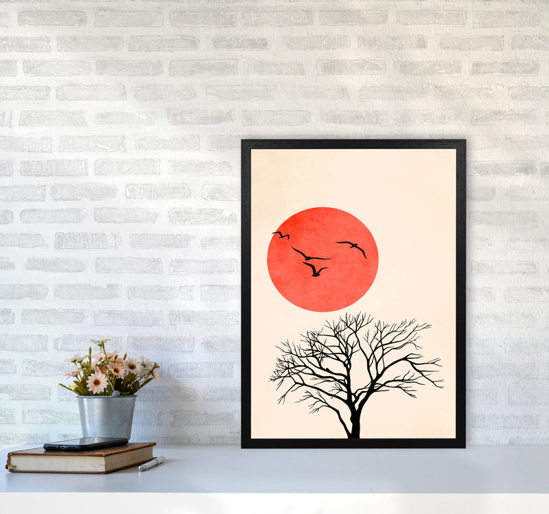 Fly Art Print by Kubistika A2 White Frame