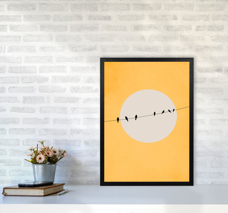 Chirping And Chilling (At Day) Art Print by Kubistika A2 White Frame