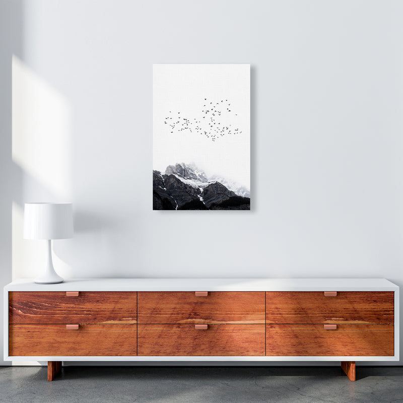 The Mountains Contemporary Landscape Art Print by Kubistika A2 Canvas