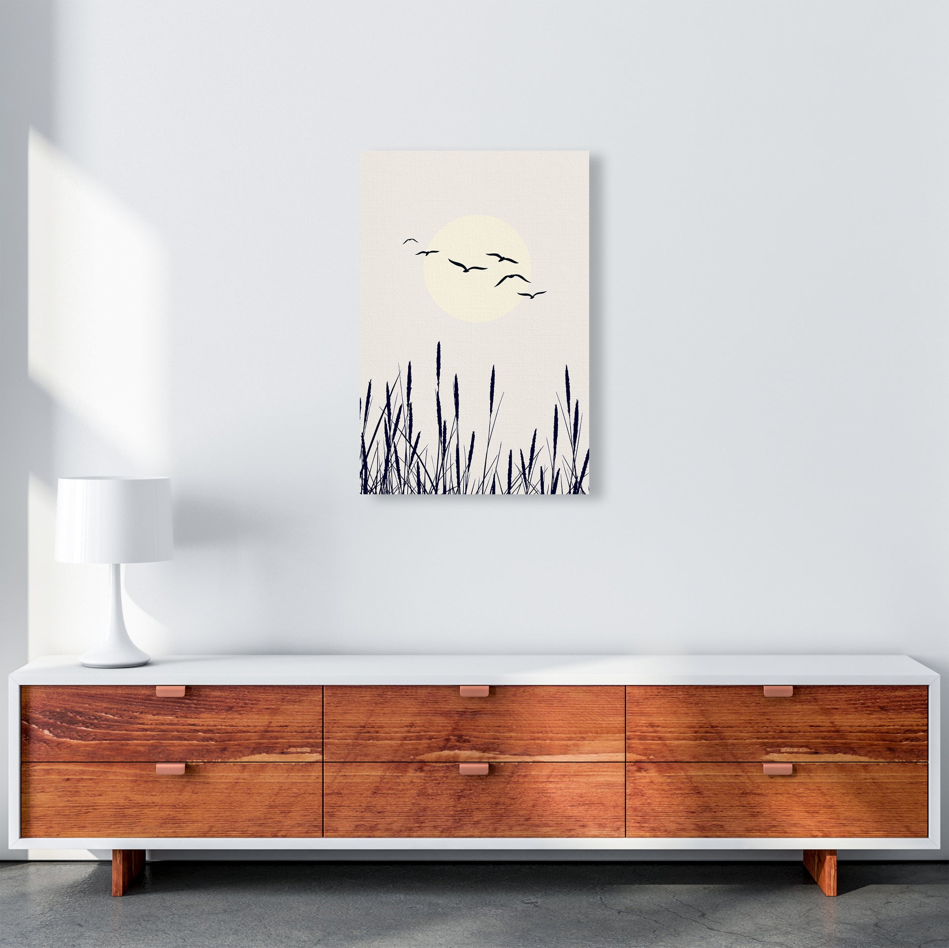 Shadows Of The Sun Contemporary Art Print by Kubistika A2 Canvas