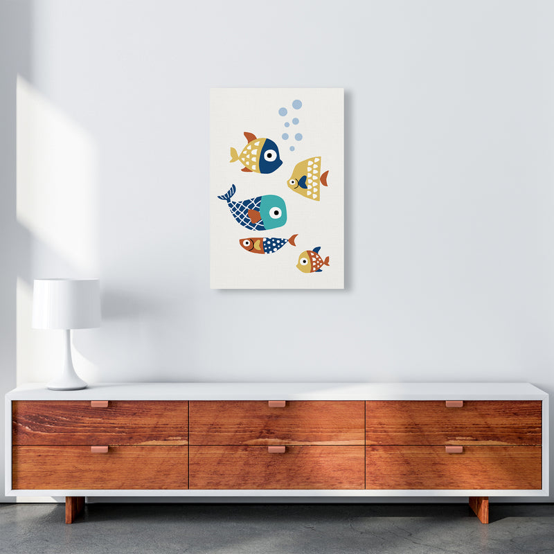 Little Friends Childrens Nursery Art Print by Kubistika A2 Canvas